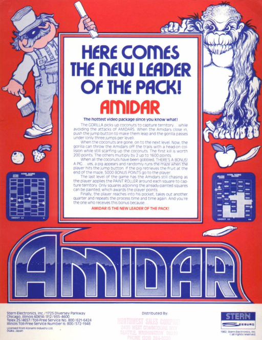 Amidar (Stern) Game Cover